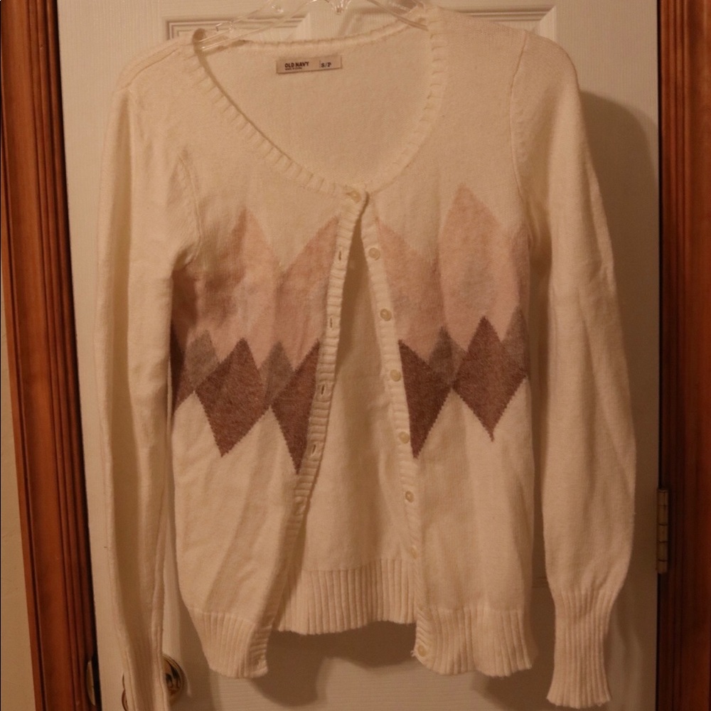 Argyle cardigan